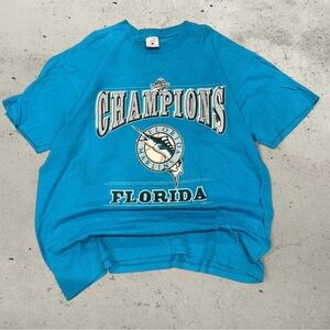 Vintage Florida Marlins 1997 World Series Champions Tee – Size XL